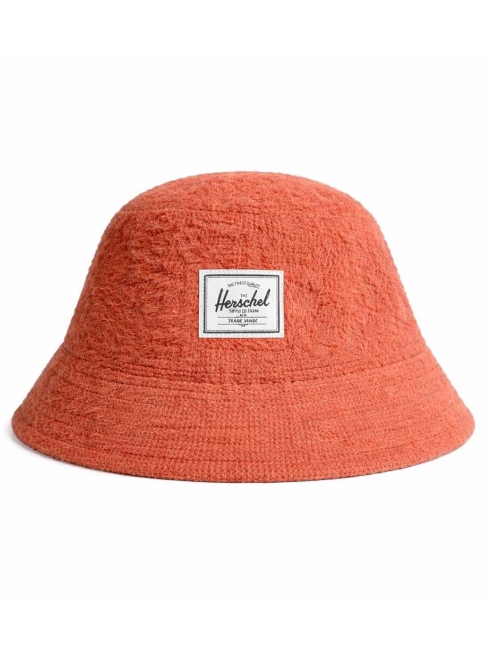 Herschel Henderson Bucket Hat W/ Faux Mohair in Mineral Red BNWT